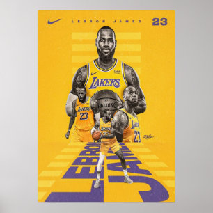 Póster lebron james, nba, baloncesto, king james, slam du