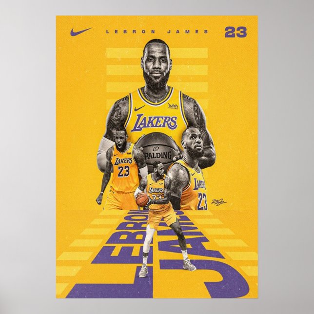 Póster lebron james, nba, baloncesto, king james, slam du (Frente)