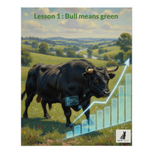 Póster Lección 1: Toro significa verde