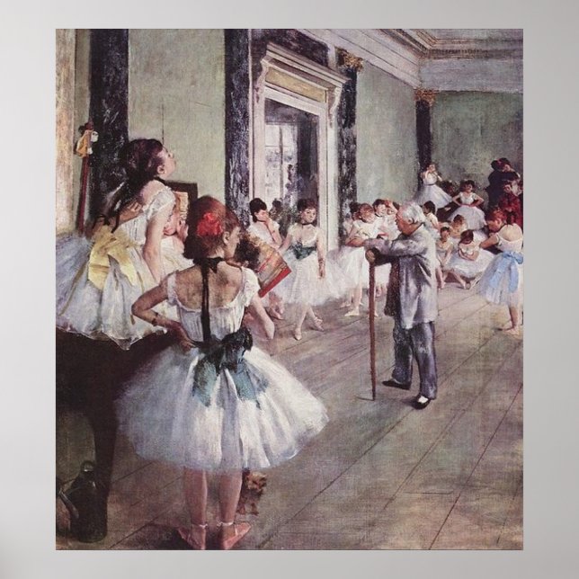 Póster Lección de ballet Edgar Degas (Frente)