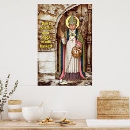 Póster Lección de San Swithin y los Huevos Rotos