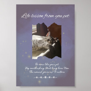 Póster Lecciones de vida personalizadas y soñadoras de tu