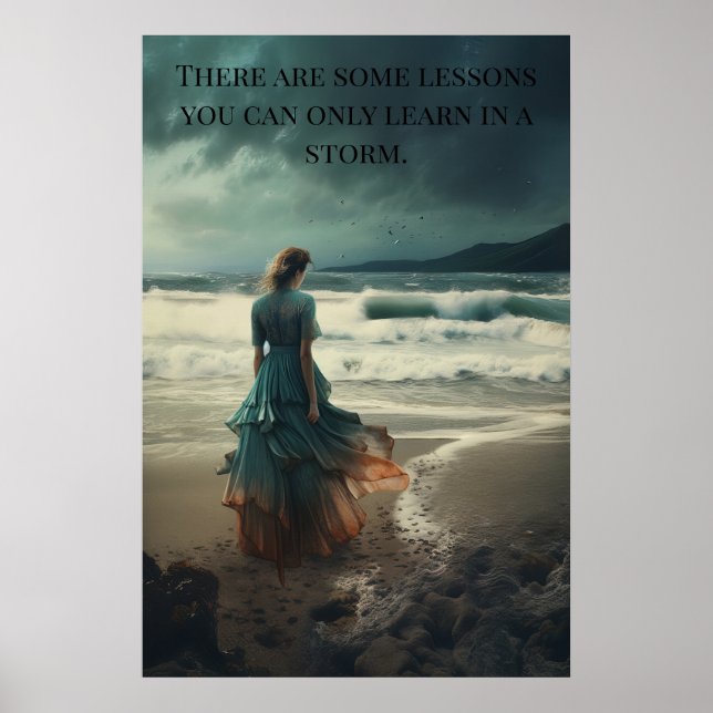 Póster - Lecciones En Una Tormenta Mujer en la Pla (Frente)