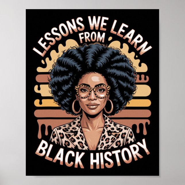 Póster Lecciones que aprendemos de la historia negra, afr (Frente)
