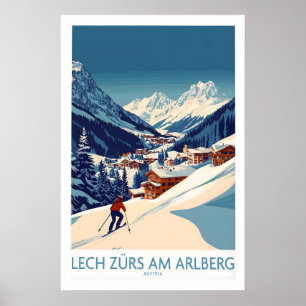 Póster Lech Zürs am Arlberg Austria 1