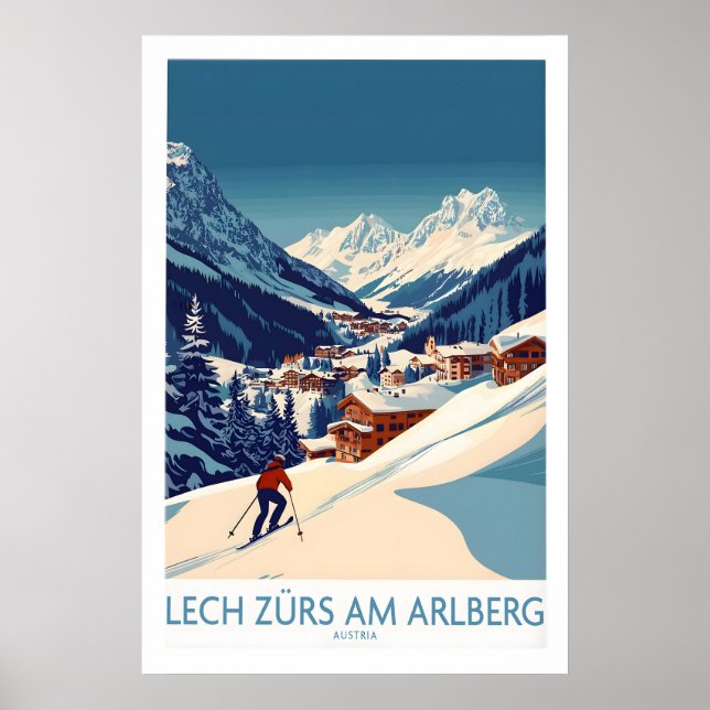 Póster Lech Zürs am Arlberg Austria 1 (Frente)