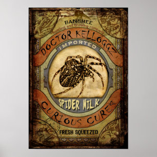 Póster Leche araña