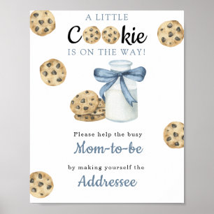 Póster Leche con ducha de bebé mamá a ser direccionada