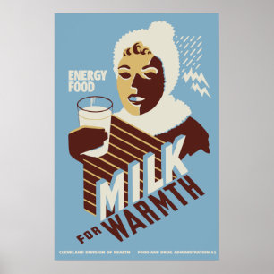 Póster Leche de alta calidad para alimentos de energía de