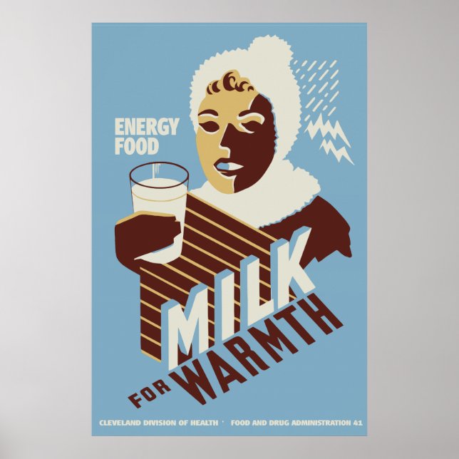 Póster Leche de alta calidad para alimentos de energía de (Frente)