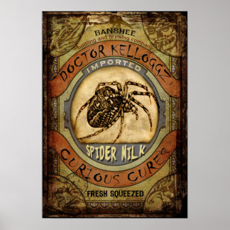 Póster Leche de araña