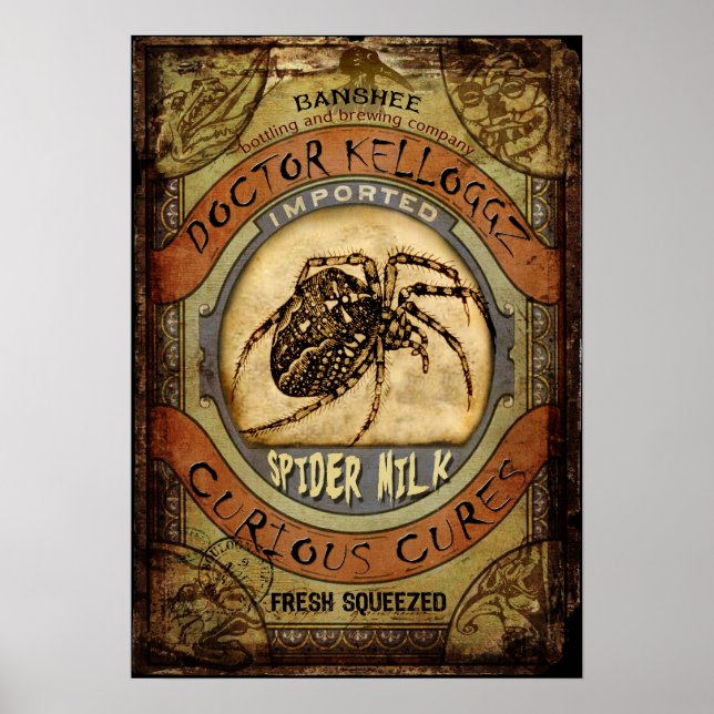 Póster Leche de araña (Frente)