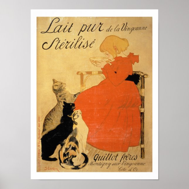Póster "Leche pura esterilizada de La Vingeanne", 1894 (c (Frente)