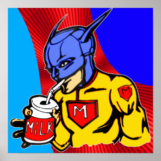 Póster Leche Súper comida