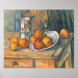 Póster Leche y fruta - Paul Cézanne Bella Artes