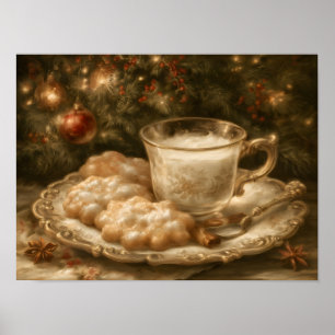 Póster Leche y Galletas