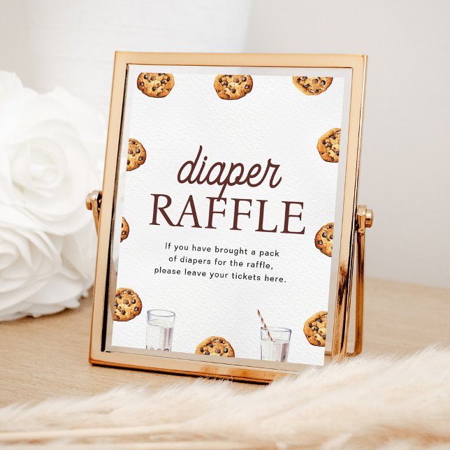 Póster Leche y galletas Baby Shower Diaper Raffle Game (Subido por el creador)