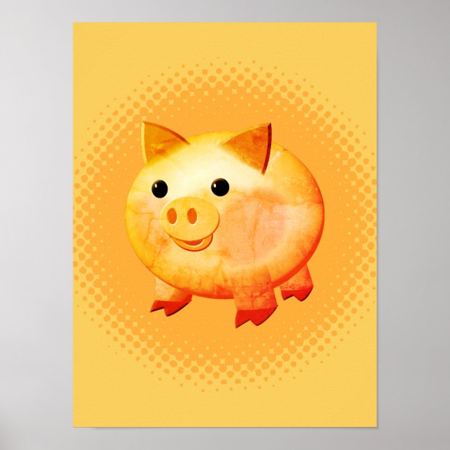 Póster Lechón de Personalizado corto (Frente)