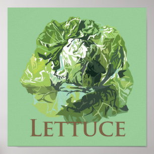 Póster Lechuga frondosa