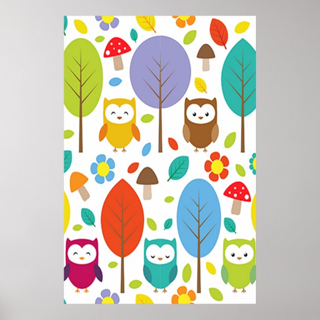 Póster Lechuza Cuta (Frente)