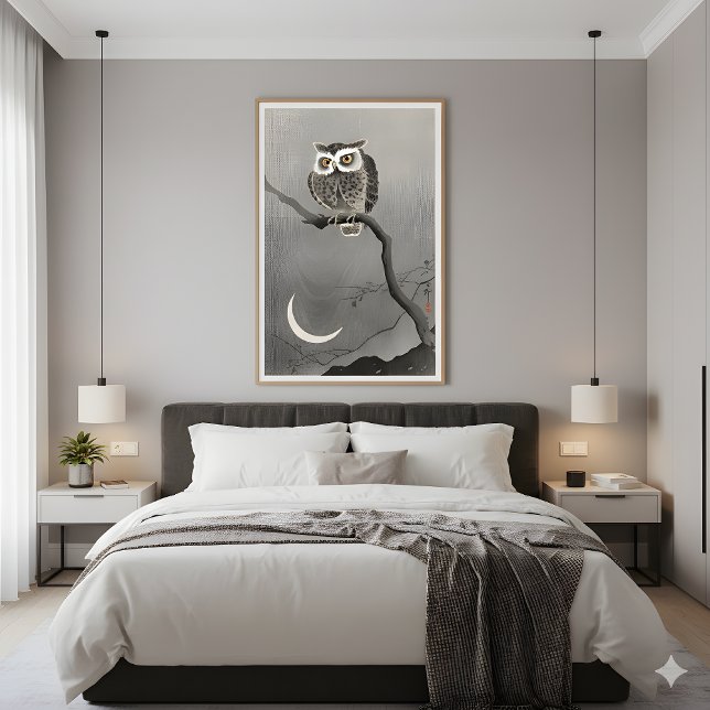 Póster Lechuza de larga trayectoria en la rama - Serenida (Subido por el creador)