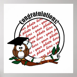 Póster Lechuza De Personalizado Con Tac Y Diploma