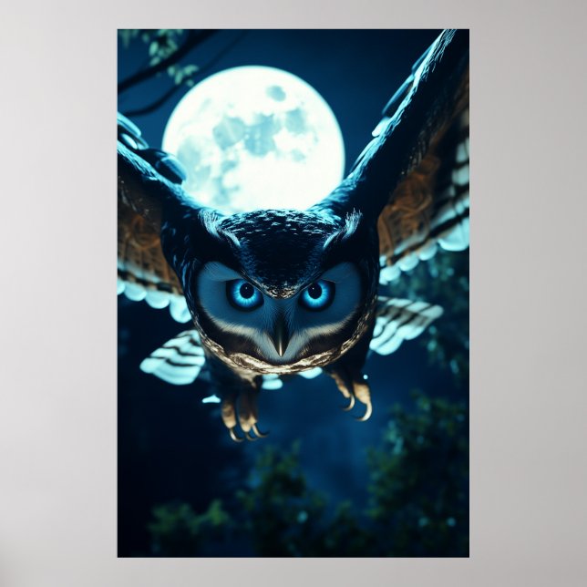 Póster Lechuza Majestic (Frente)