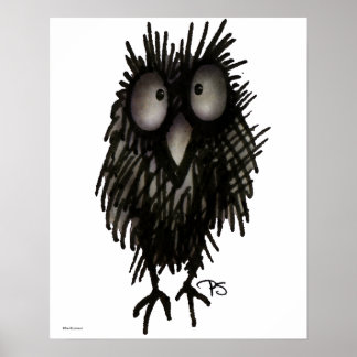 Póster Lechuza Nocturno Graciosa