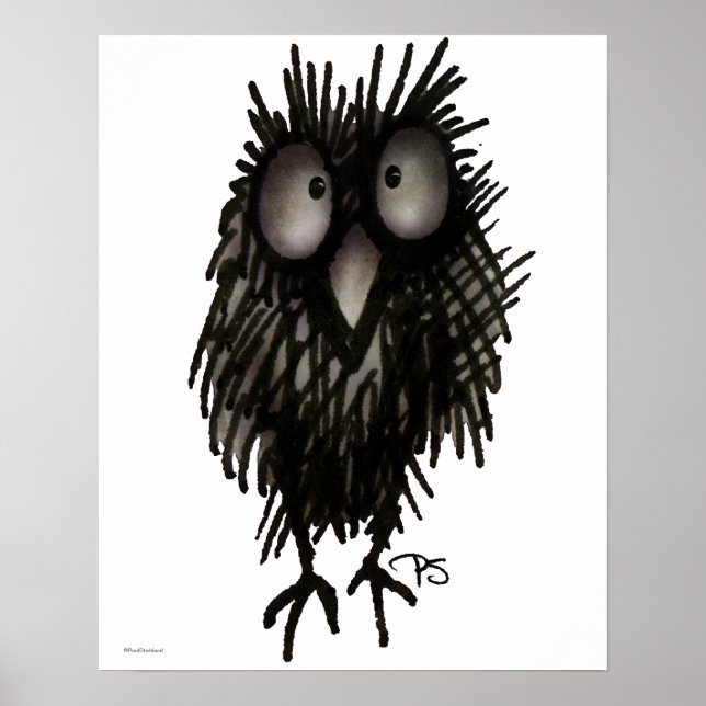 Póster Lechuza Nocturno Graciosa (Frente)