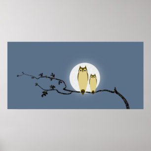 Póster Lechuzas