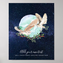 Póster Lechuzas personalizadas