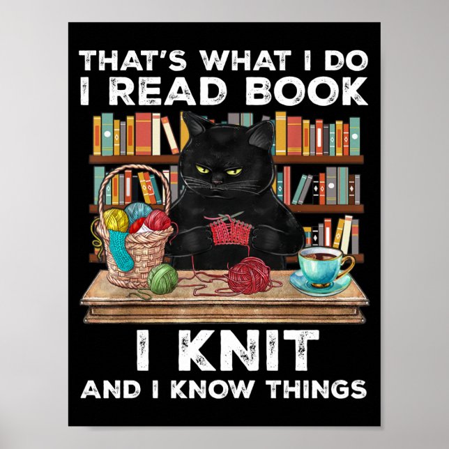 Póster Lector de grabadores del Knit del libro rojo del g (Frente)