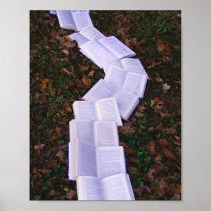 Póster Lector de lectura de rutas de libro