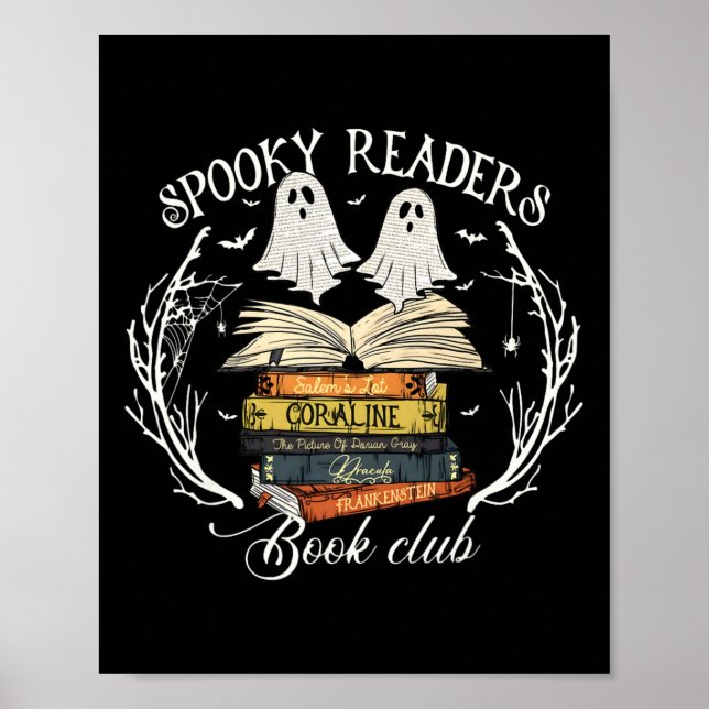 Póster Lectores del club de libros profesora divertida fa (Frente)