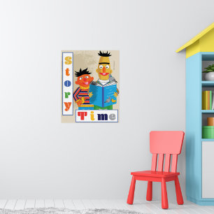 Póster Lectura de aulas de Bert y Ernie