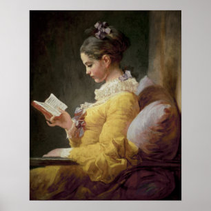 Póster Lectura de la chica joven, c.1776