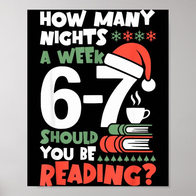Póster Lectura Divertida 67 Meme Libro de Navidad Engliea (Frente)
