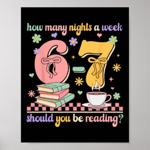 Póster Lectura Divertida 67 Profesor Seis Siete Lectura 6