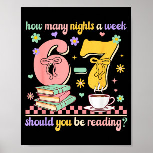 Póster Lectura Divertida 67 Profesor Seis Siete Lectura 6