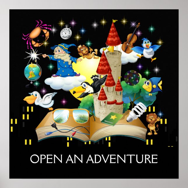 Póster Lectura docente - Poster de alfabetización (Frente)