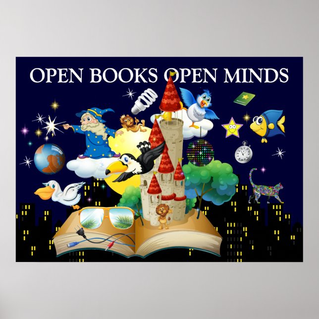 Póster Lectura docente - Poster de alfabetización 3 (Frente)