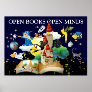 Póster Lectura docente - Poster de alfabetización - SRF