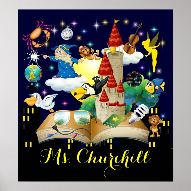 Póster Lectura docente - Poster de alfabetización - SRF (Frente)