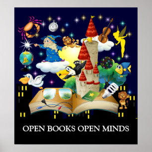 Póster Lectura docente - Poster de alfabetización - SRF
