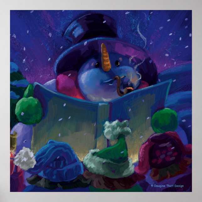 Póster Lectura en invierno (Frente)