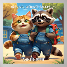 Póster Lectura, ortografía, mochilas y sonrisas V2+Texto