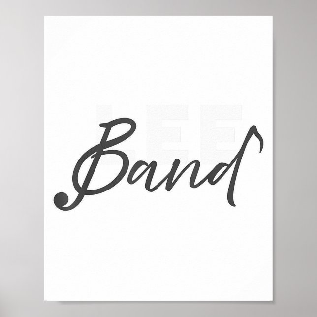 Póster Lee Band Booster New Logo Red Only  (Frente)