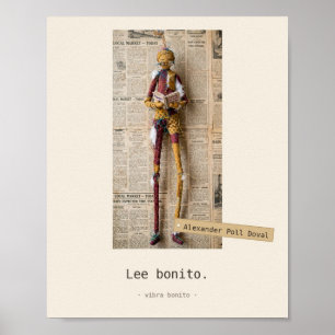 Póster Lee bonito — Juguetes de Tela Poster