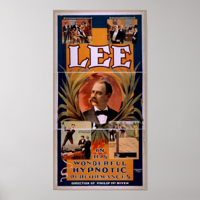 Póster LEE Hypnotist Hypnotic VAUDEVILLE Poster (Frente)