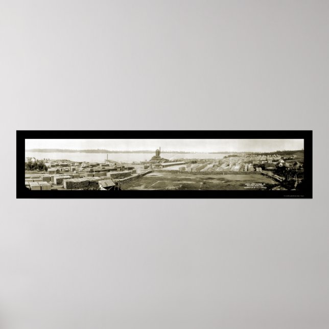 Póster Leech Lake Lumber Walker, foto de MN 1915 (Frente)